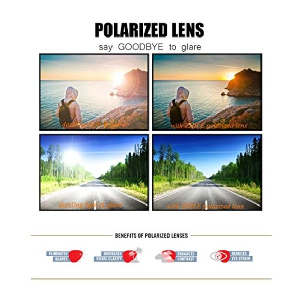 Small Rectangular Metal Frame Polarized Sunglasses UV400 Protection Unisex main image 4